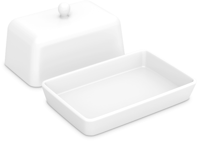 Empty Butter Dish