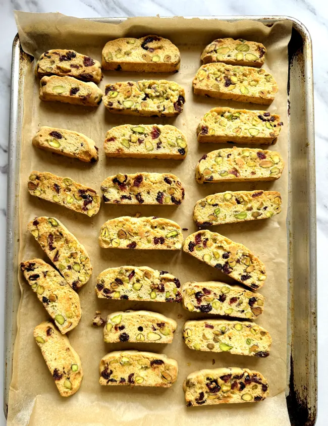 Cranberry Pistachio Biscotti